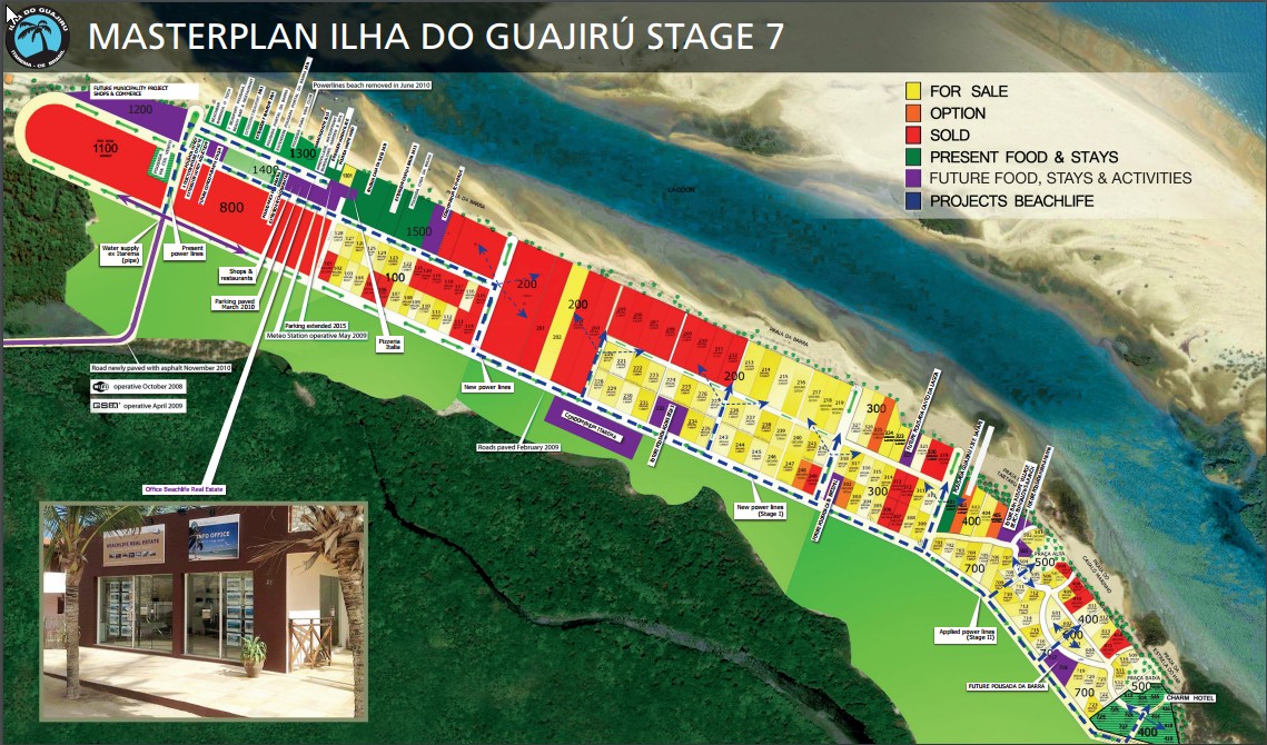 Click for the enlarged Masterplan of Ilha do Guajiru